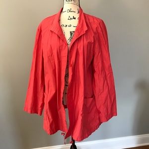 Eileen Fisher XL Coral Spring Jacket